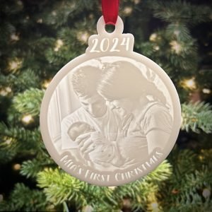 'My First Christmas' 2025 Magic 3D Photo Ornament
