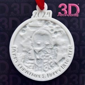 2025 Personalised 3D Photo Christmas Bauble